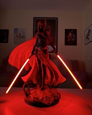 Assaj Ventress con sables laser led
