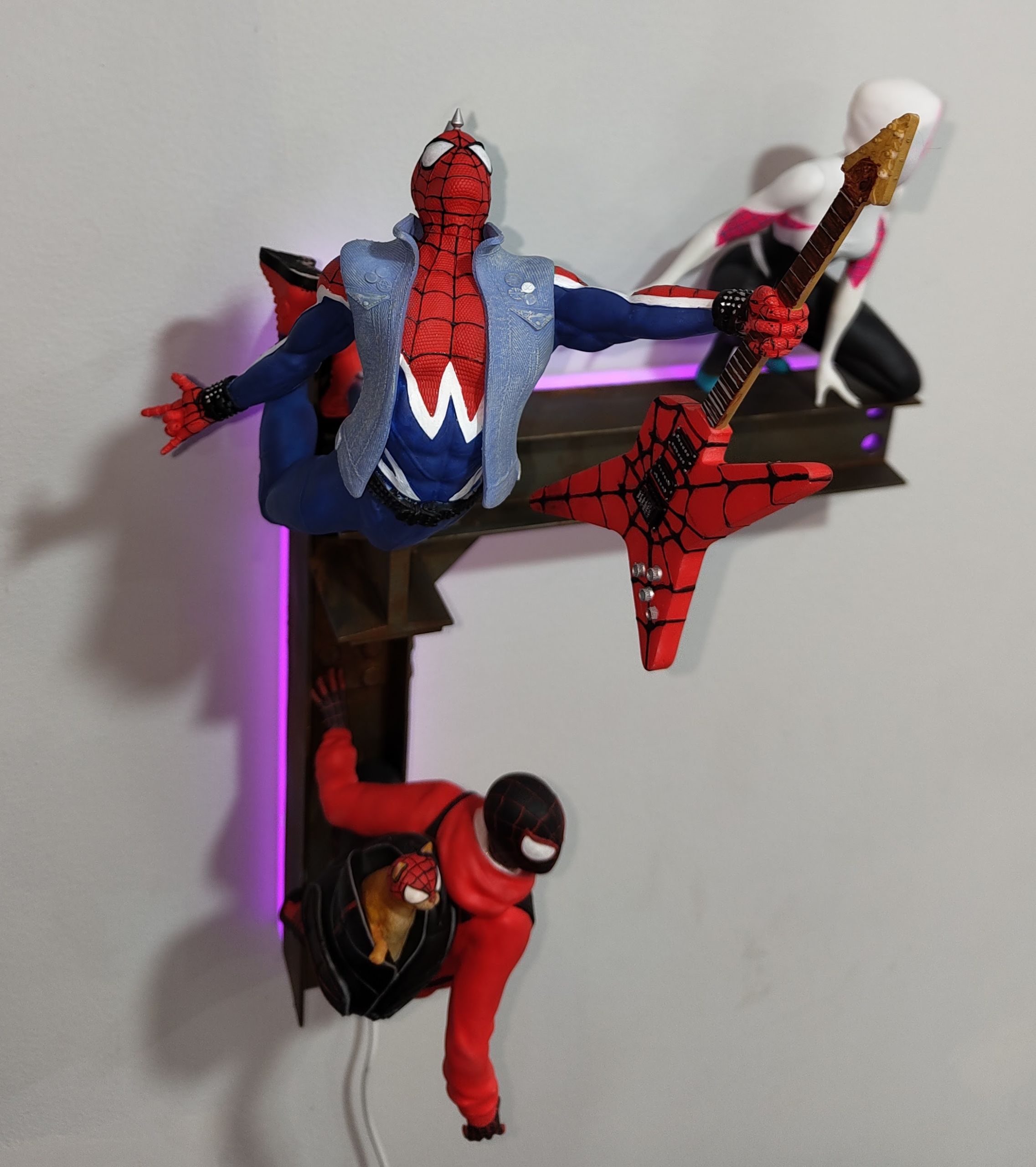 Diorama / lámpara del Spiderverse