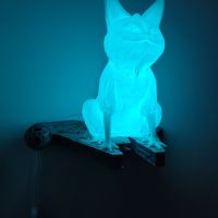 Lámpara Gato de Lothal + repisa Halcón Milenario