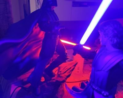 Diorama de Vader vs Anakin