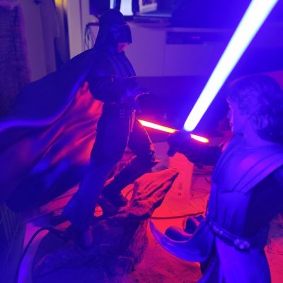 Diorama de Vader vs Anakin